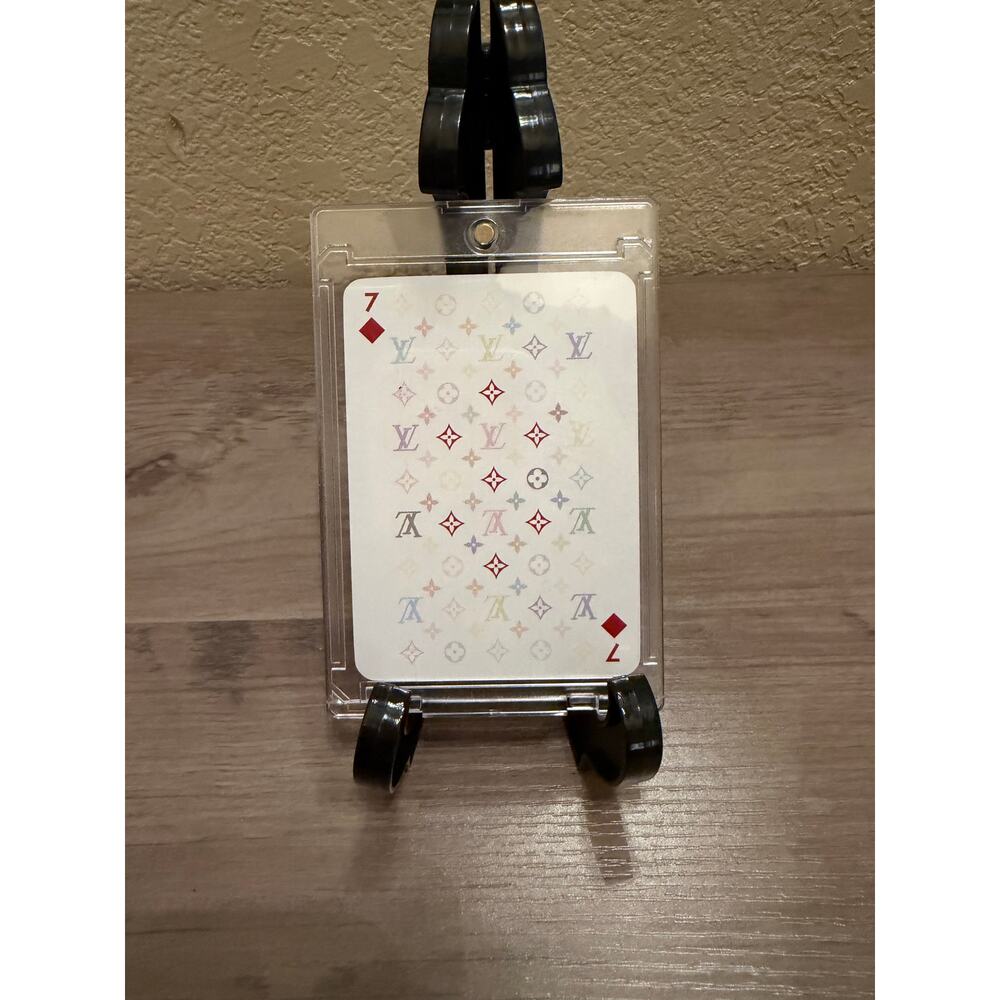Louis Vuitton Multicolor Monogram Playing Card Seven of Diamonds Collectible